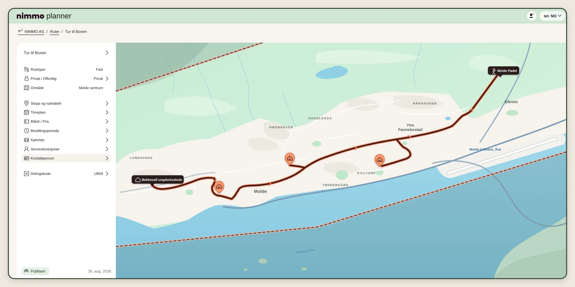 Du bestemmer hvordan ruta skal være